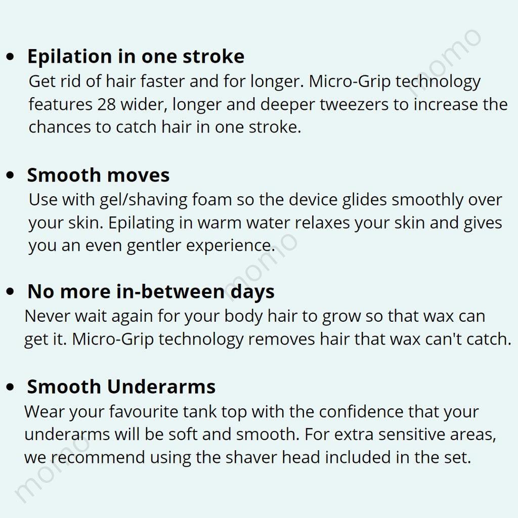 Braun Silk-epil 5 5-820 Epilator For Hair Removal, 3 In 1 Includes Shaver & Trimmer Head, Cordless, Wet & Dry - Momo Gadgets