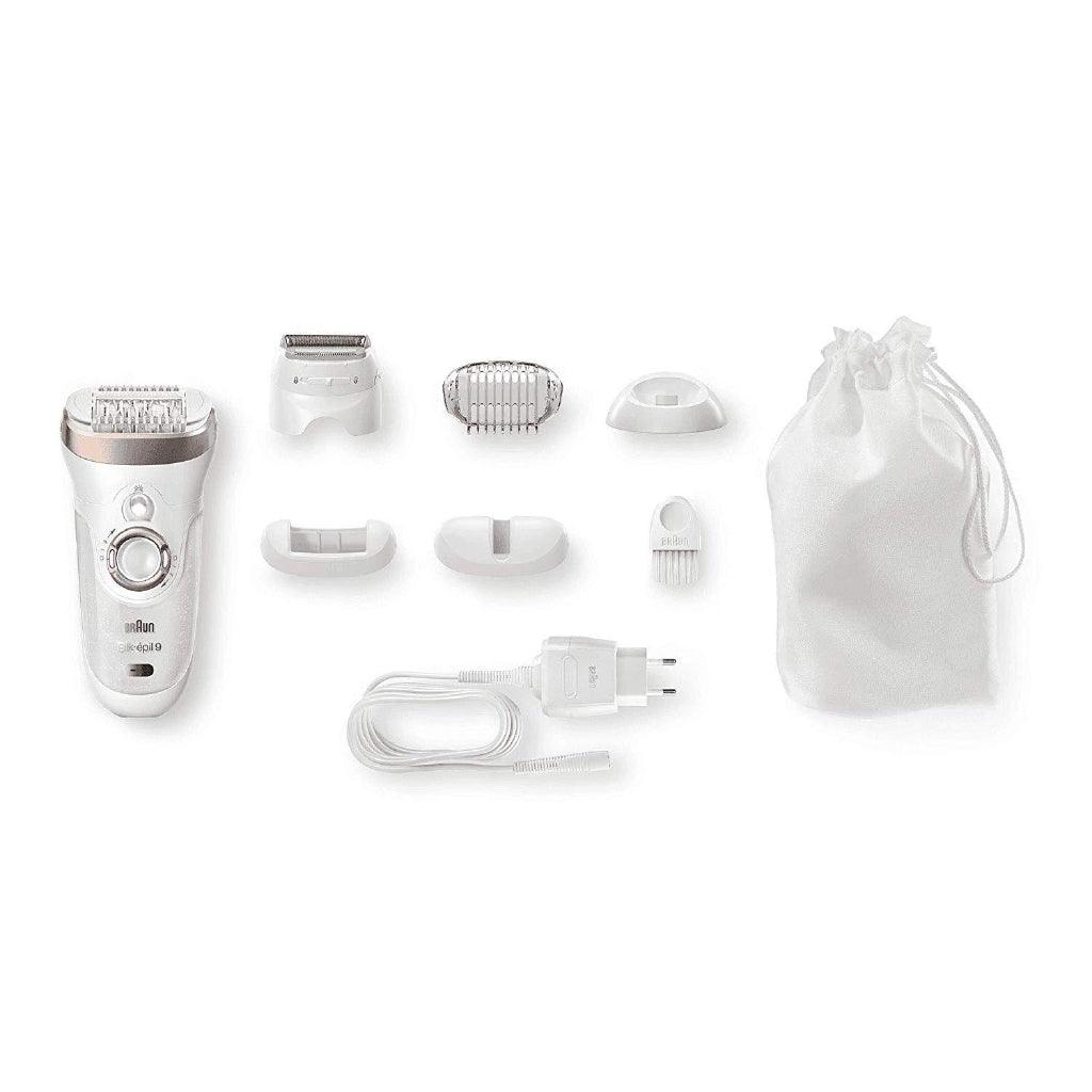 Braun Silk-épil 9 9-561 Wet and Dry Cordless Epilator/Epilation + 6 Extras - Momo Gadgets