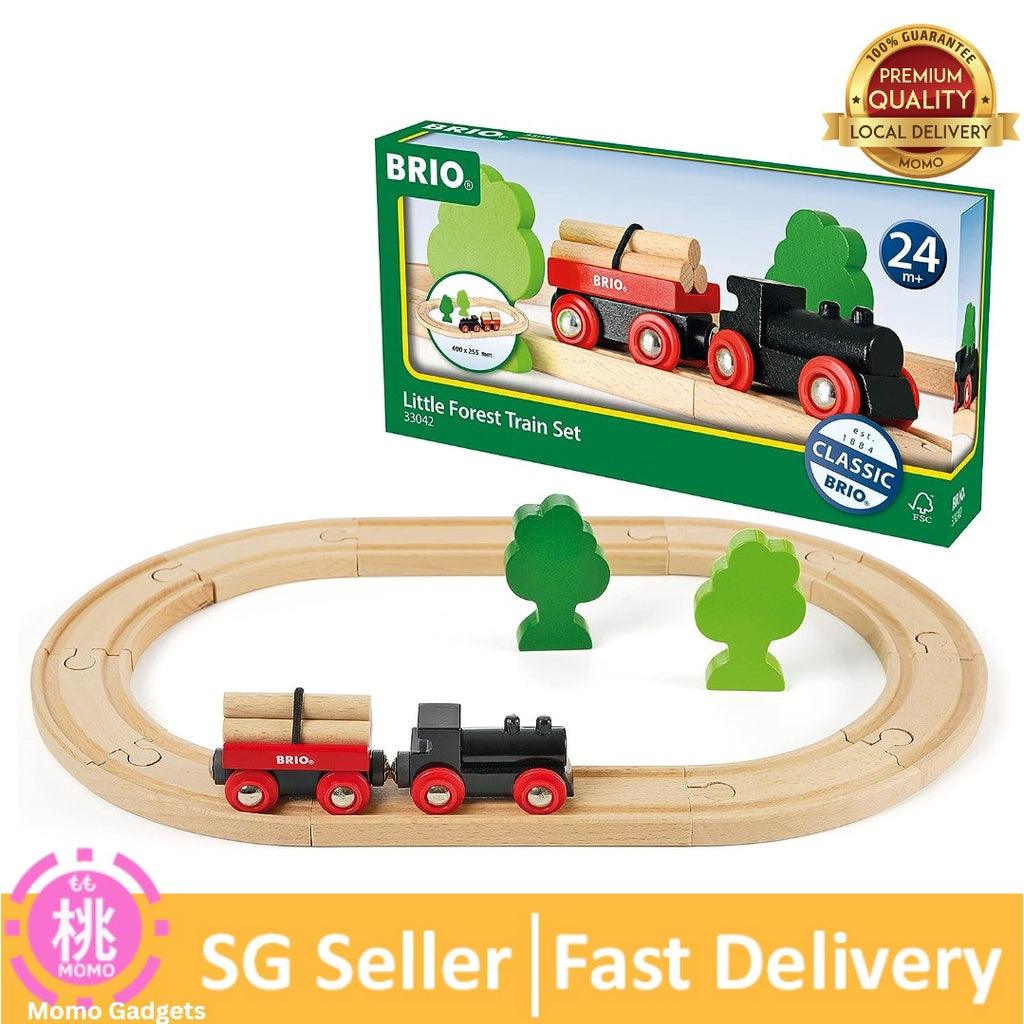 BRIO World - 33042 Little Forest Train Set | 18 Piece Train Toy with Accessories and Wooden Tracks for Kids Ages 3+ - Momo Gadgets