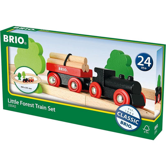 BRIO World - 33042 Little Forest Train Set | 18 Piece Train Toy with Accessories and Wooden Tracks for Kids Ages 3+ - Momo Gadgets