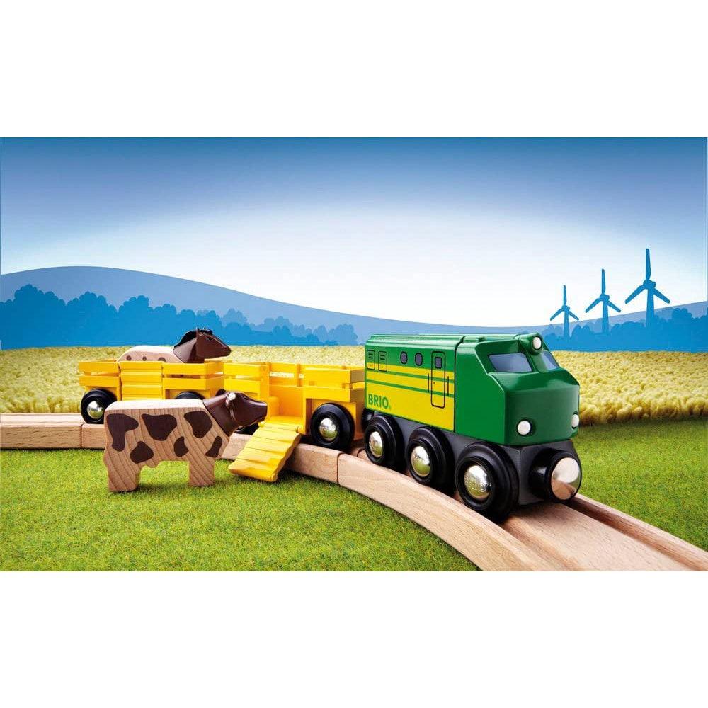 BRIO World - 33506 Travel Battery Train | 3 Piece Train Toy for Kids Ages 3 and Up - Momo Gadgets