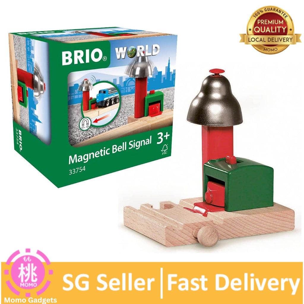 BRIO World - 33754 Magnetic Bell Signal | Accessory for Toy Train Sets for Kids Ages 3 and Up , Green - Momo Gadgets