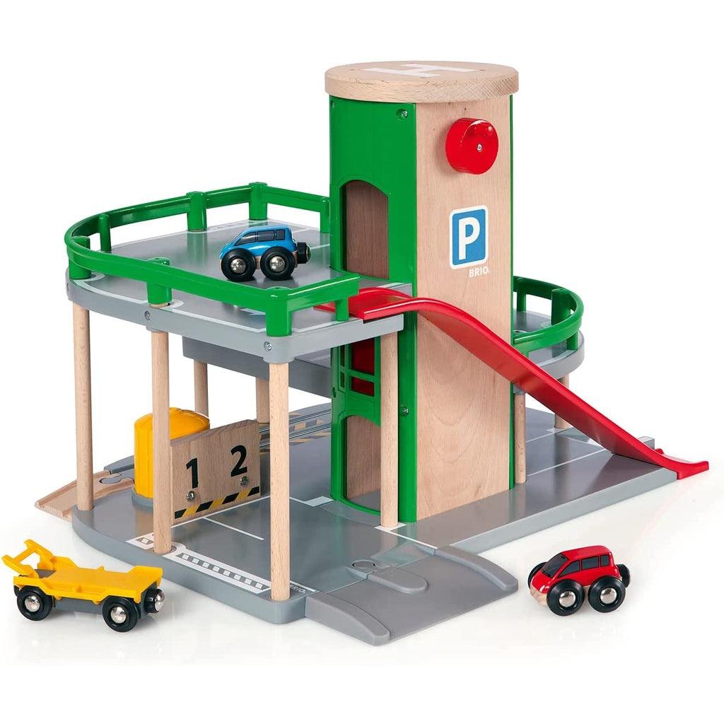 BRIO World Parking Garage | Railway Accessory with Toy Cars for Kids Age 3 and Up - Momo Gadgets