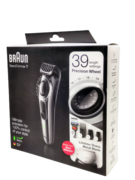 Braun Beard Trimmer BT7240 and Hair Clipper for Men, 39 Length Settings, UK Two Pin Bathroom Plug