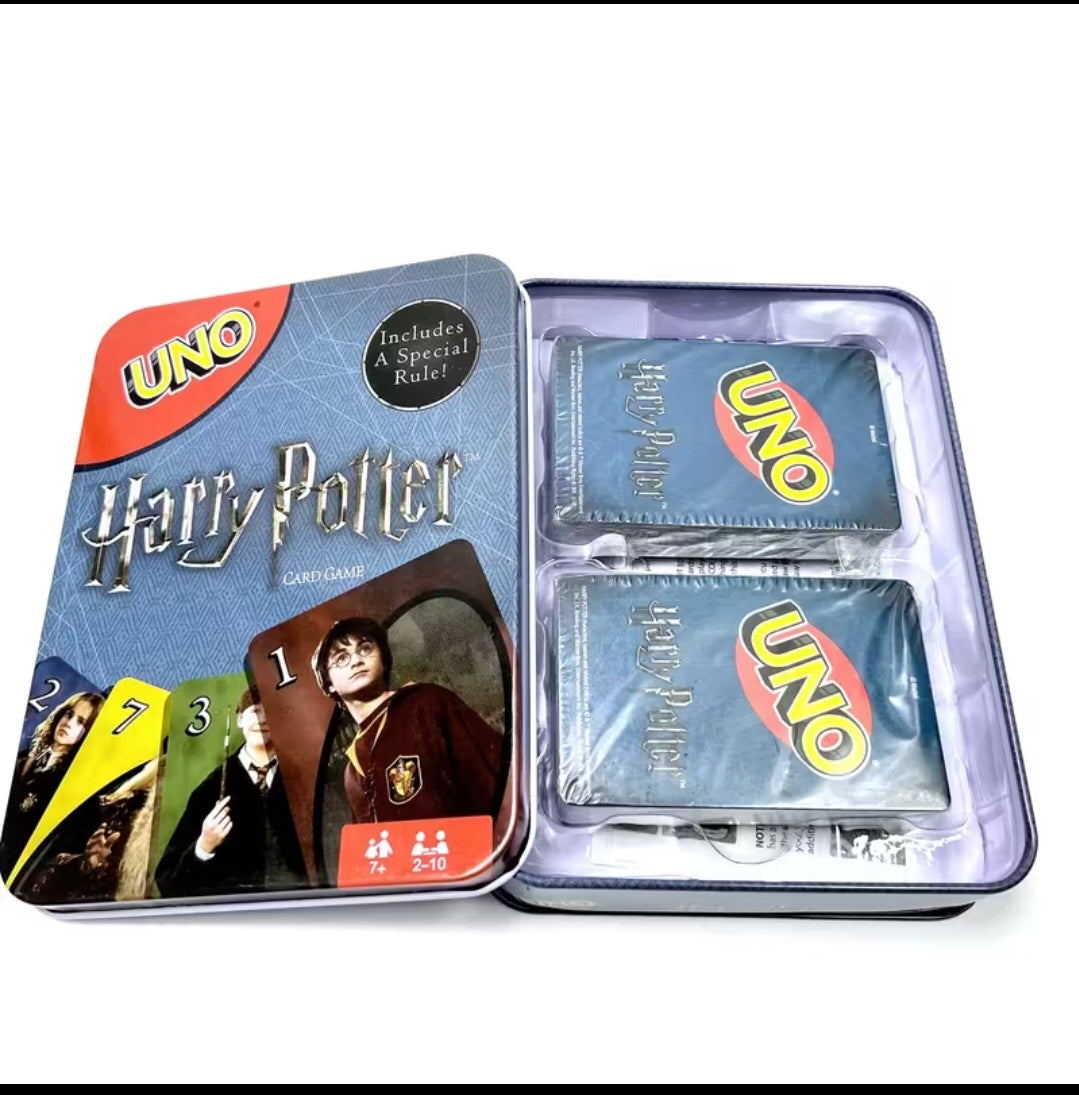 UNO Card Game, Themed to Minecraft Video Game/ The Amazing Spider-Man, Travel Games, Storage Tin Box