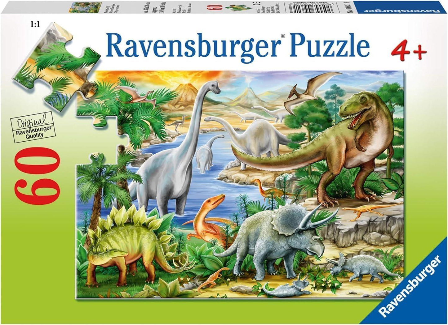 Ravensburger Realm of the Giants Dinosaur 100/200/3X49 Piece Jigsaw Puzzle for Kids