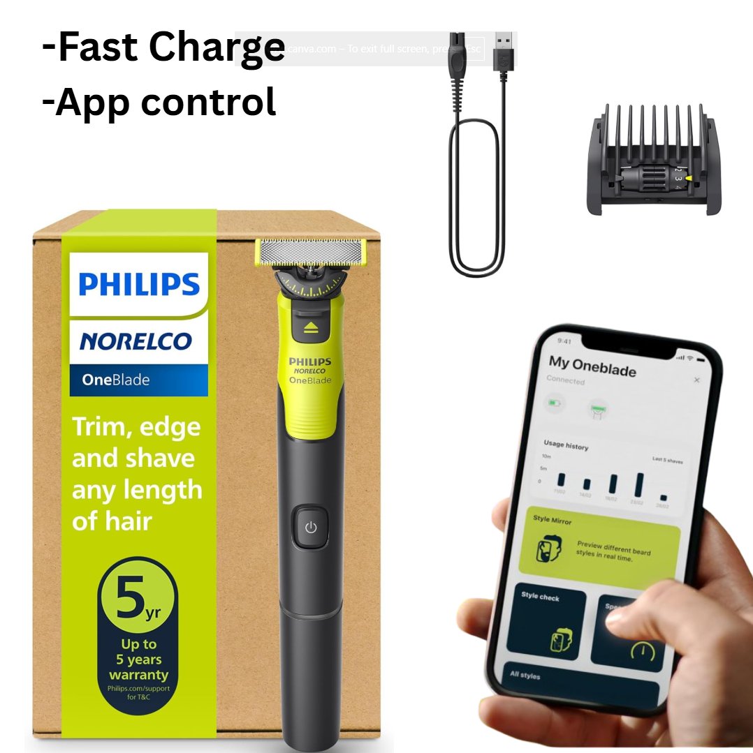 Philips Norelco OneBlade One Blade Electric shaver trimmer OneBlade Hybrid