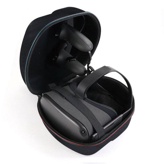 Carrying Case for Oculus Quest 2 / Quest 1 VR Gaming Headset and Controllers Accessories Protective Bag (Black) - Momo Gadgets