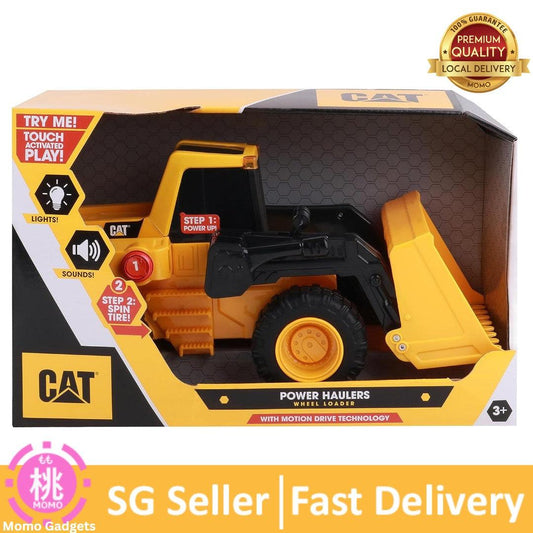 Cat Construction Power Haulers Wheel Loader, Yellow toy - Momo Gadgets