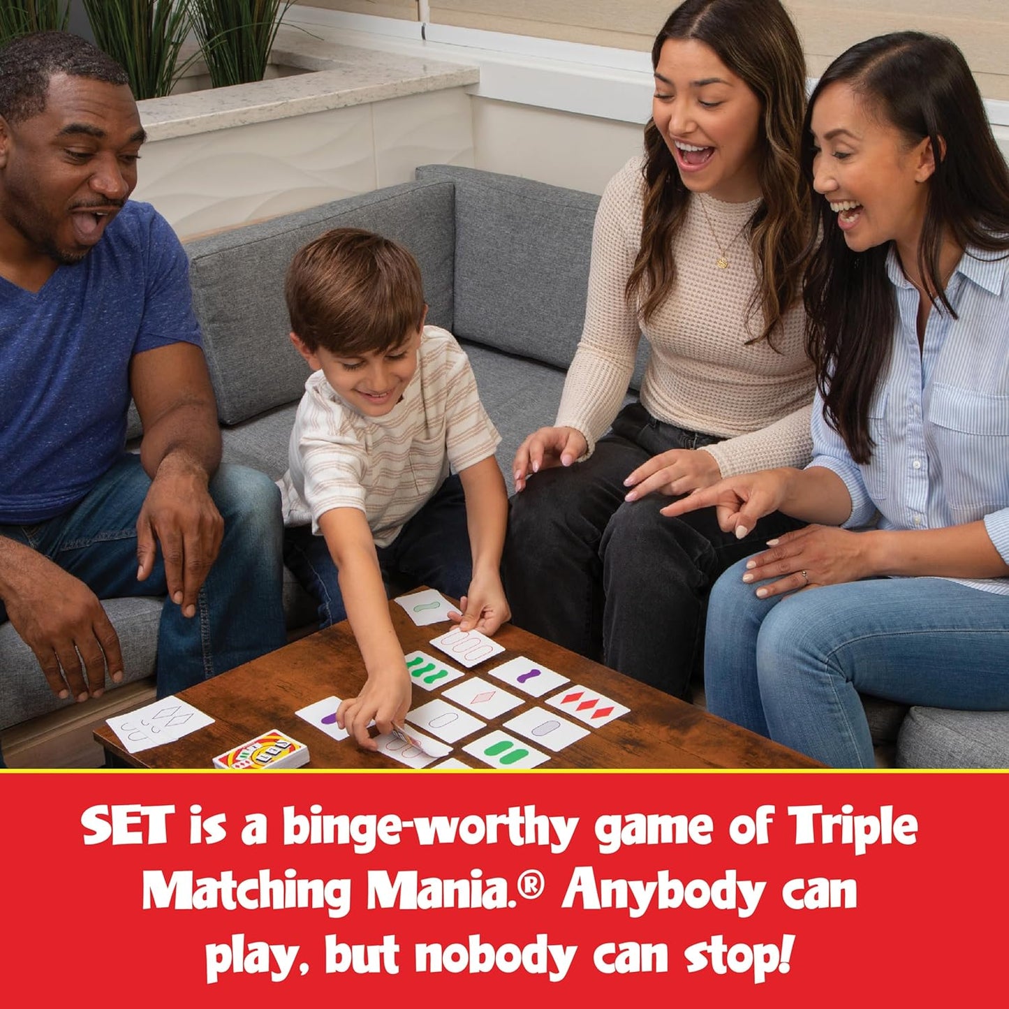 SET Enterprises SET - The Family Card Game of Visual Perception - Race to Find The Matches, For Ages 8+