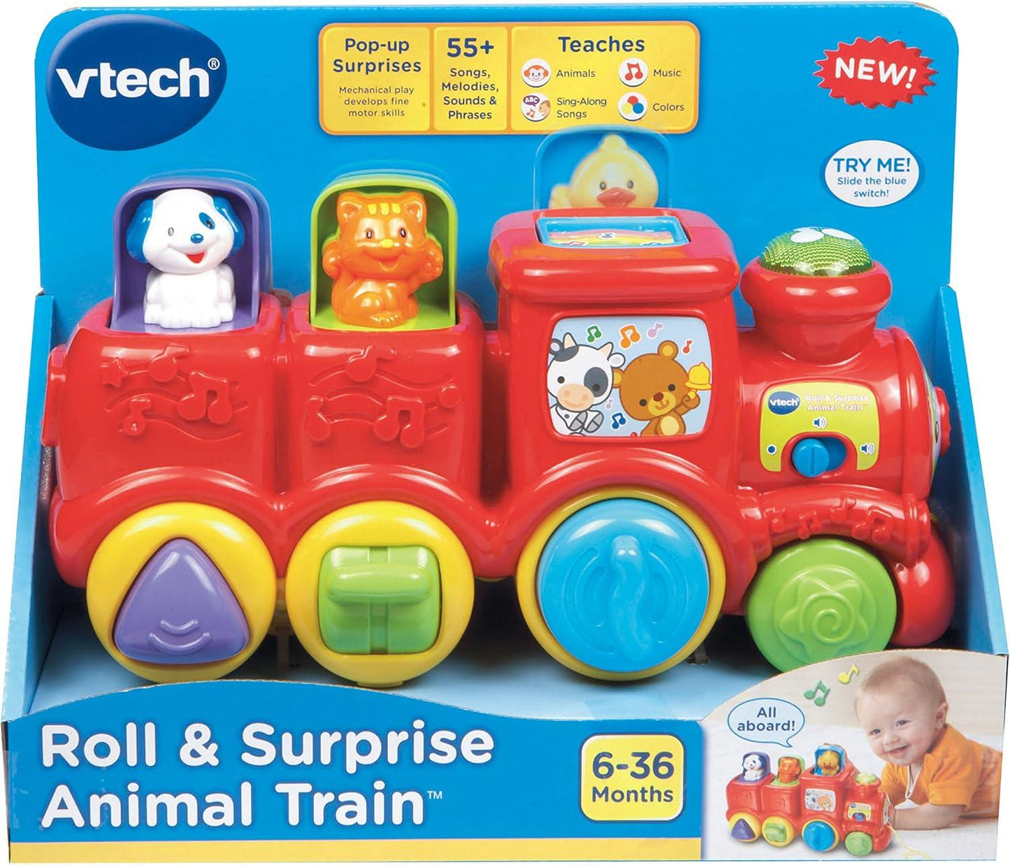 VTech Roll & Surprise Animal Train