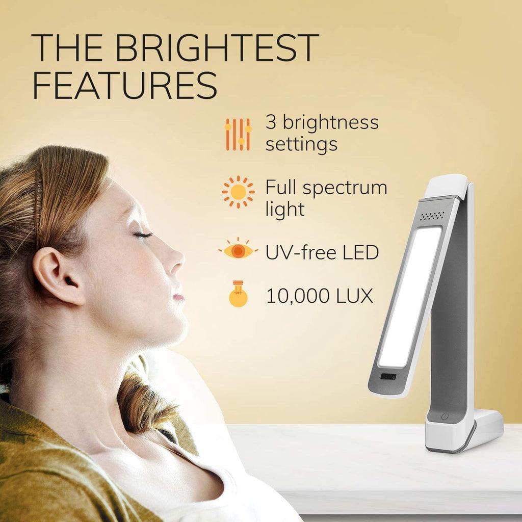 Circadian Optics Light Therapy Lamp - UV-Free LED Light Sun Lamp with 10,000 Lux for Sleep Aid - Momo Gadgets