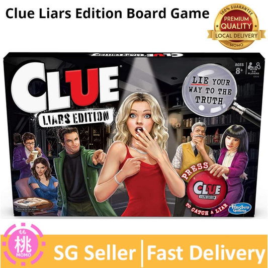 Clue Liars Edition Board Game; Murder Mystery Game for Kids 8 and Up - Momo Gadgets