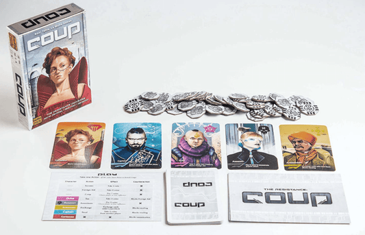 Coup The Dystopian Universe Card Game Authentic - Momo Gadgets
