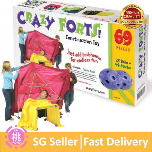 Crazy Forts, Purple, 69 Pieces Construction Toy - Momo Gadgets