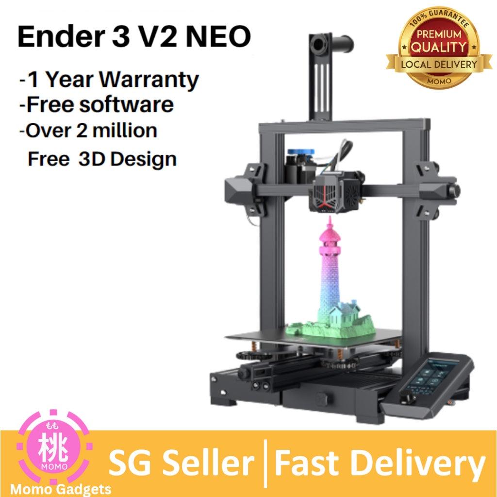 Creality Ender 3 V2 Neo 3D Printer with Auto Bed Leveling, PC spring steel magnetic build plate, full-metal extruder - Momo Gadgets