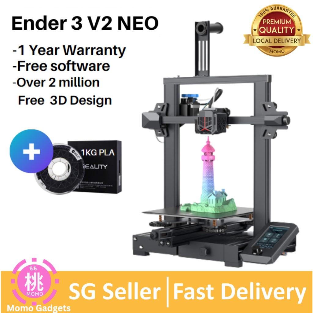 Creality Ender 3 V2 Neo 3D Printer with Auto Bed Leveling, PC spring steel magnetic build plate, full-metal extruder - Momo Gadgets