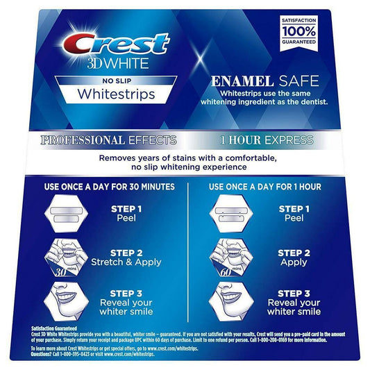 Crest 3D White 44 Strips: Professional Effects Whitestrips 20 Treatments + Crest 3D White , option with light treatment - Momo Gadgets