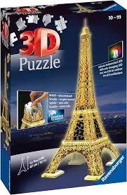 Ravensburger Eiffel Tower - Night Edition - 3D Puzzle (216Piece) - Momo Gadgets