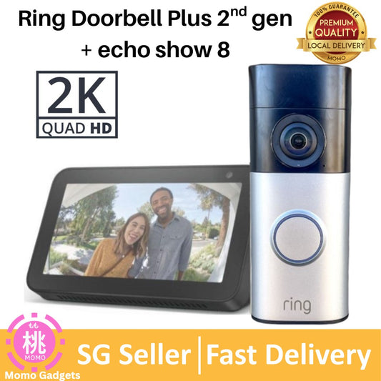 Ring Video Doorbell Plus / Ring doorbell plus 2nd Gen improved 4-second color video previews plus easy installation, and enhanced wifi