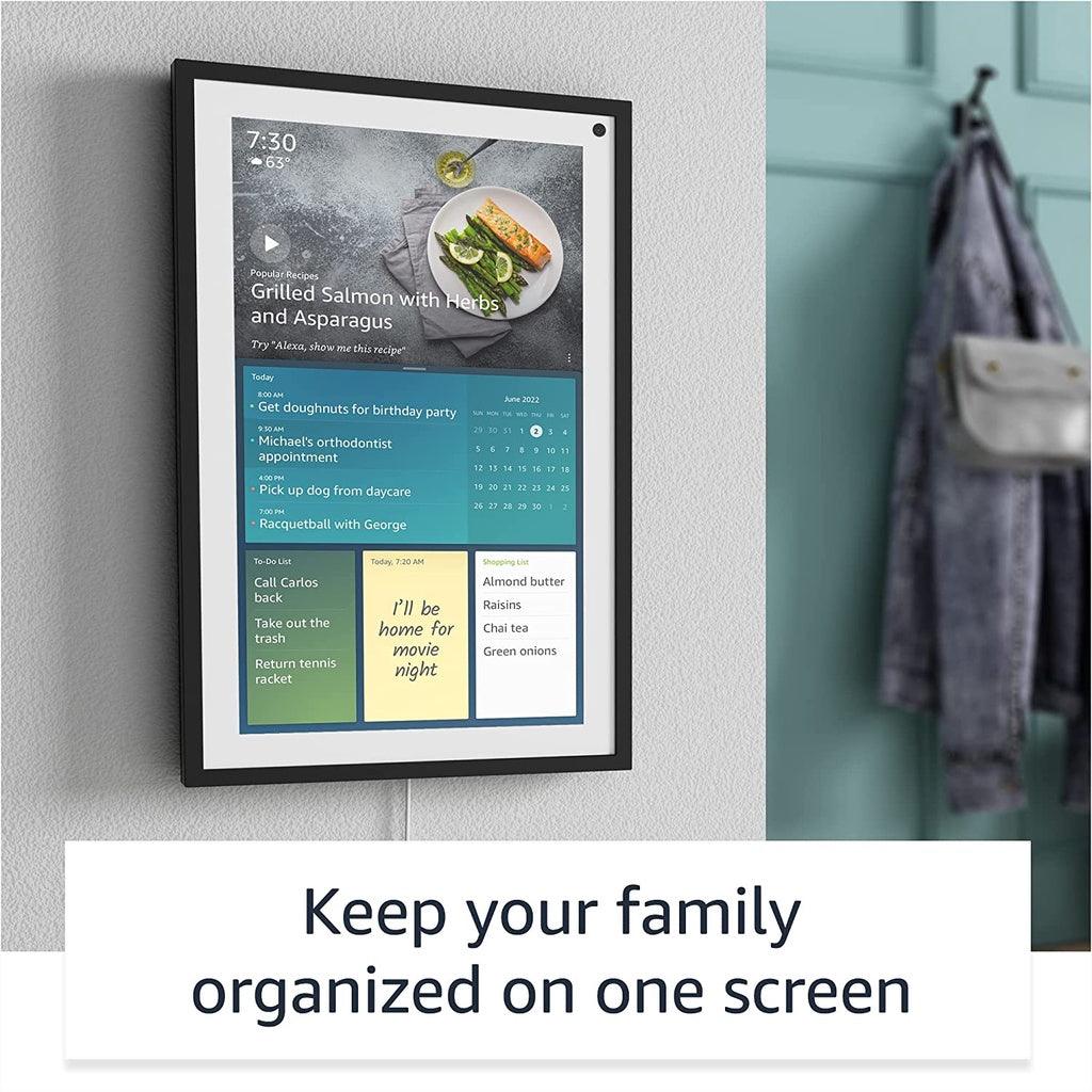 Echo Show 15 with remote option, Full HD 15.6" smart display for family organization with Alexa - Momo Gadgets