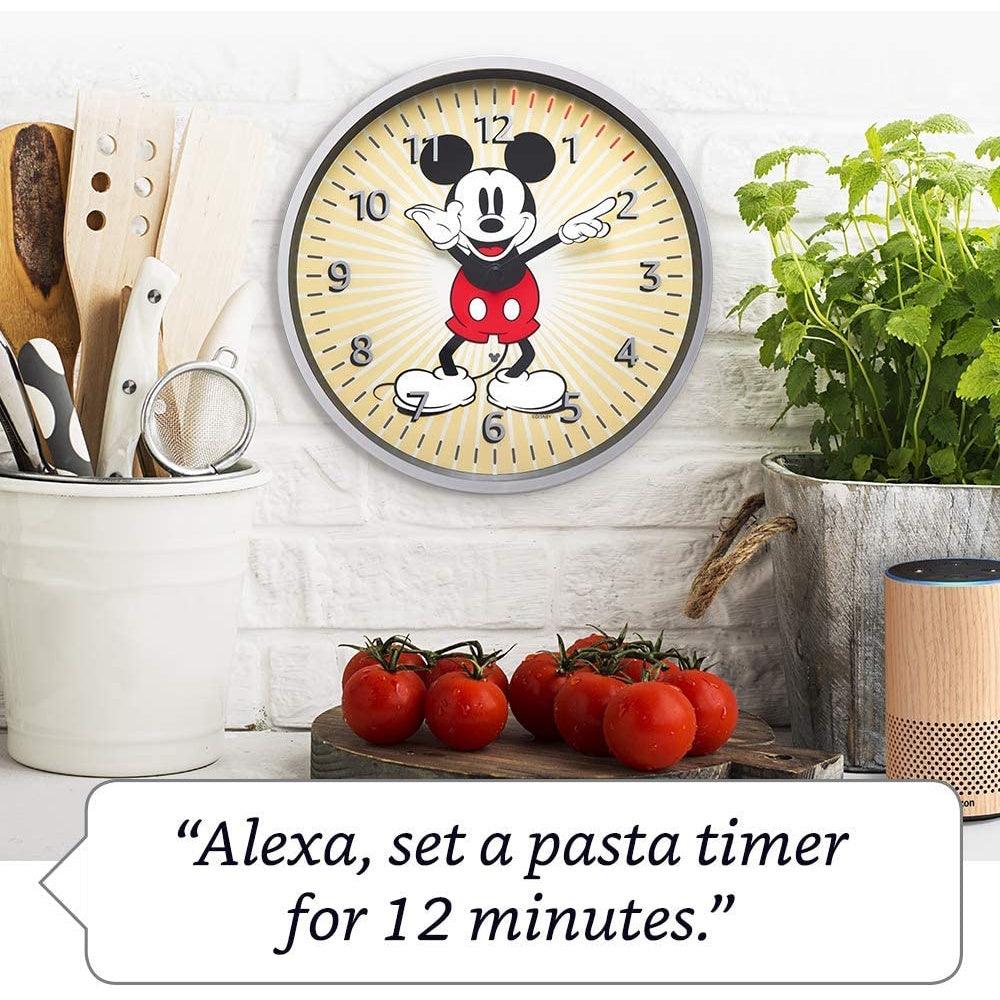 Echo Wall Clock - Disney Mickey Mouse Edition - requires compatible Echo device - Momo Gadgets