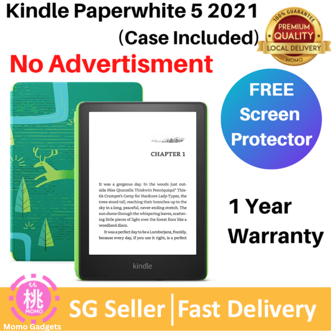 All new Kindle Paperwhite 5th Edition 11th Gen No advertisement – 6.8" display and adjustable warm light