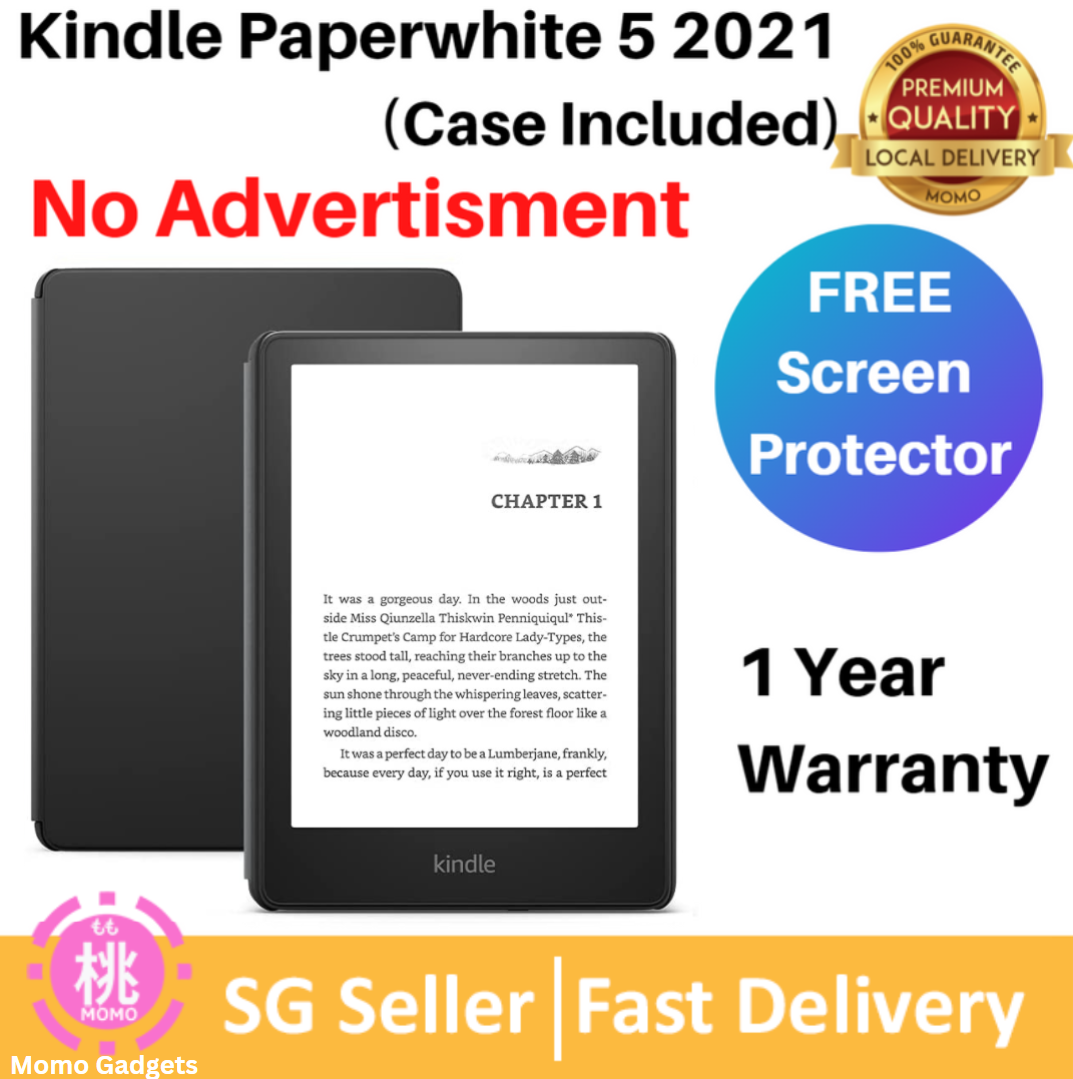 All new Kindle Paperwhite 5th Edition 11th Gen No advertisement – 6.8" display and adjustable warm light