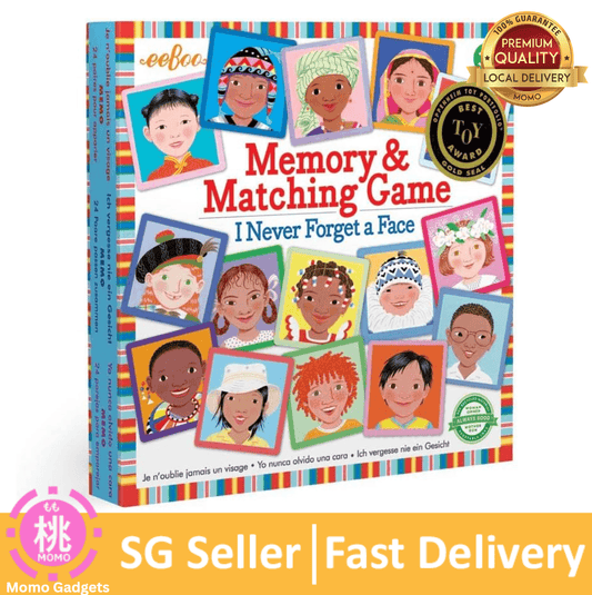 eeBoo: I Never Forget a Face, Memory & Matching Game, 24 Pairs to Match, For Ages + - Momo Gadgets