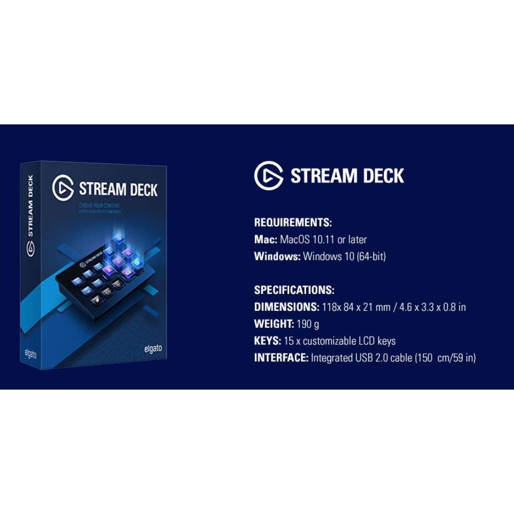 Elgato Stream Deck - Live Content Creation Controller with (6 ,15 or 32 customizable LCD keys Options ) - Momo Gadgets