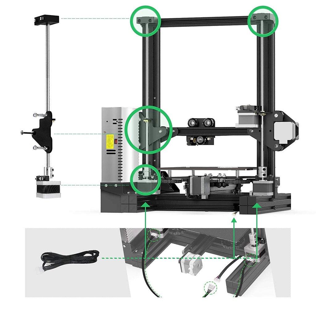 Ender 3 Accessories Dual Z Axis Kit Lead Screw Dual Z Stepper Motor Upgrade Kit, Voxelab Aquila 3D Printer - Momo Gadgets