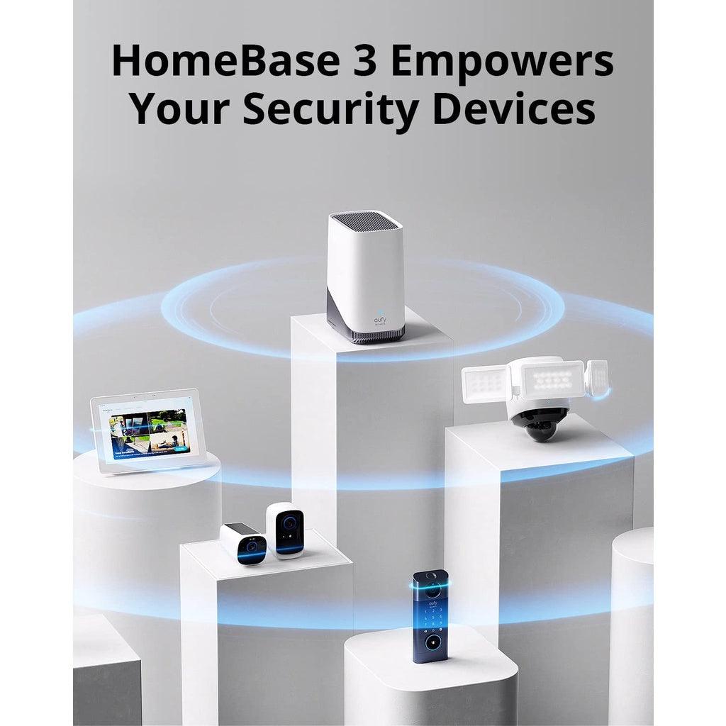 eufy Security EufyCam HomeBase 3,eufy Edge Security Center, Local Expandable Storage up to 16TB - Momo Gadgets