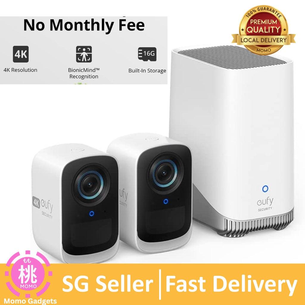 eufy security S300 eufyCam 3C, Security Camera Outdoor Wireless, 4K Camera, Expandable Local Storage up to 16TB - Momo Gadgets