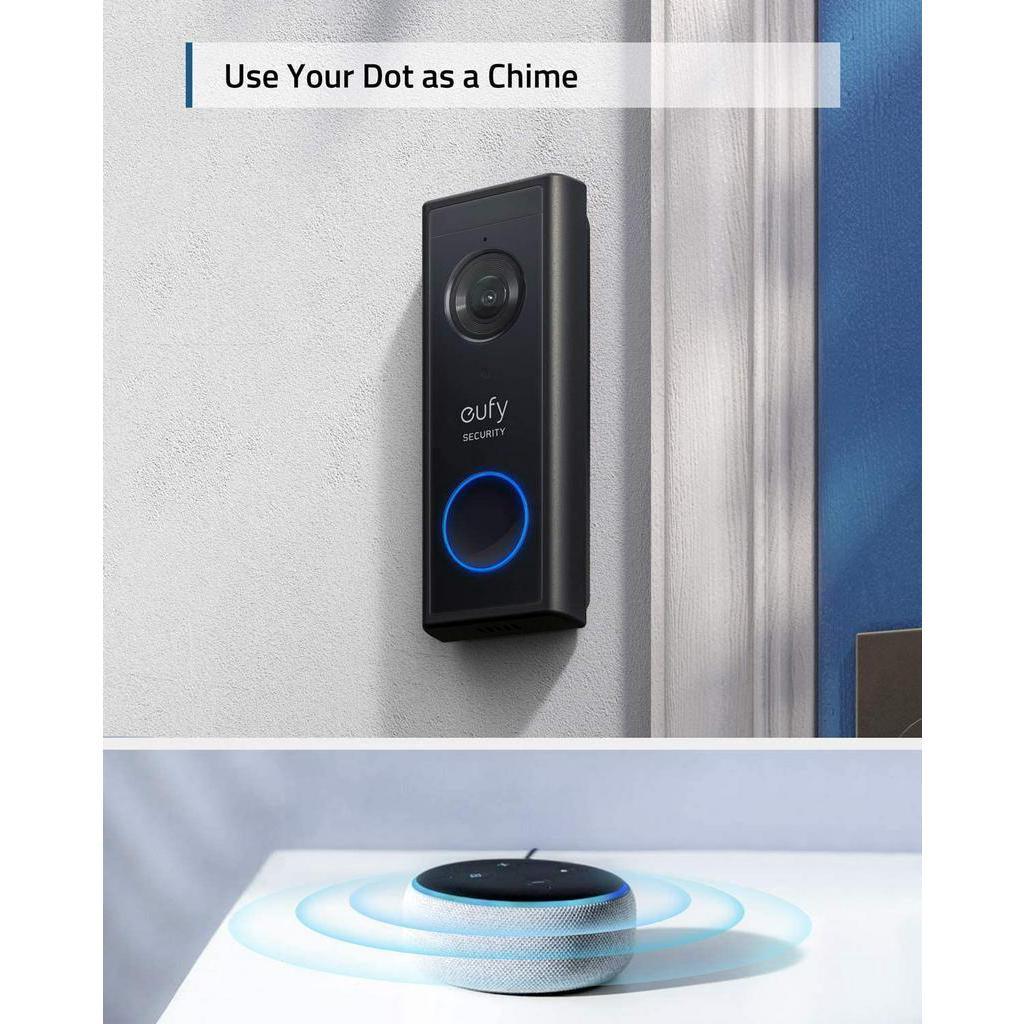 eufy Video Doorbell (Battery-Powered) with Chime, 1080p, 120-Day Battery Life, Easy Installation & Local Storage - Momo Gadgets