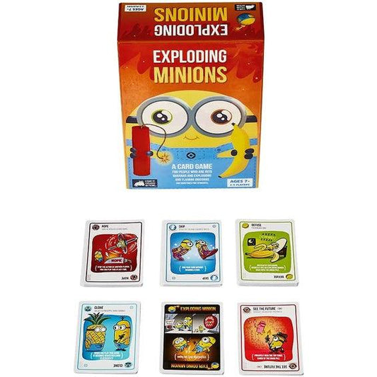Exploding Minions by Exploding Kittens Authentic - Card Games for Kids, Teens & Adults - 2-5 Players - Momo Gadgets