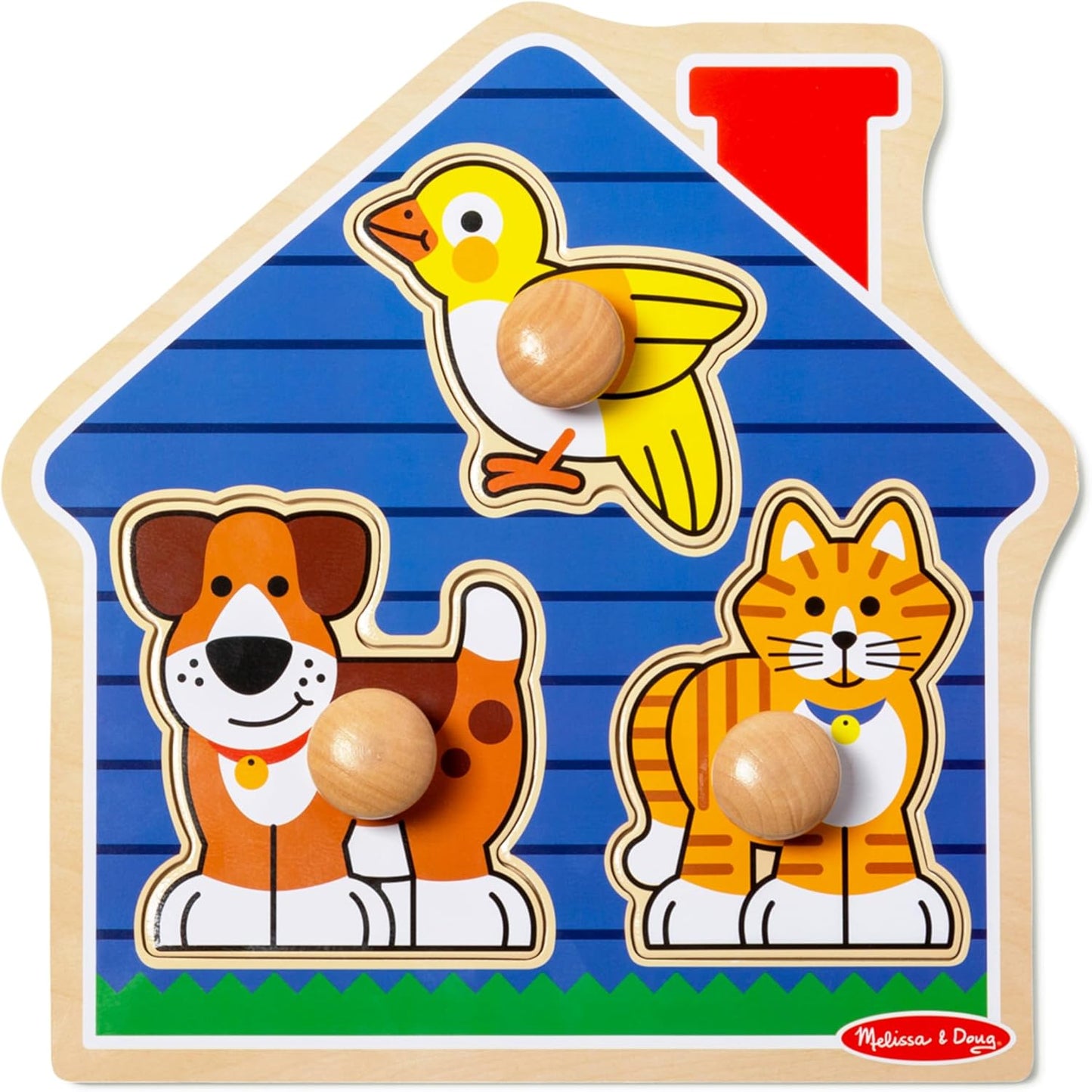 Melissa & Doug Jumbo Knob Wooden Puzzles Set