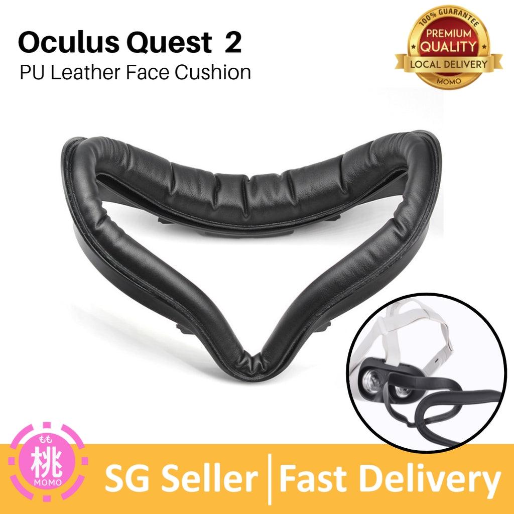 Face Cushion PU Leather Anti-leakage Anti-dirt Protector for Oculus Quest 2 Advanced Virtual Reality Headset - Momo Gadgets