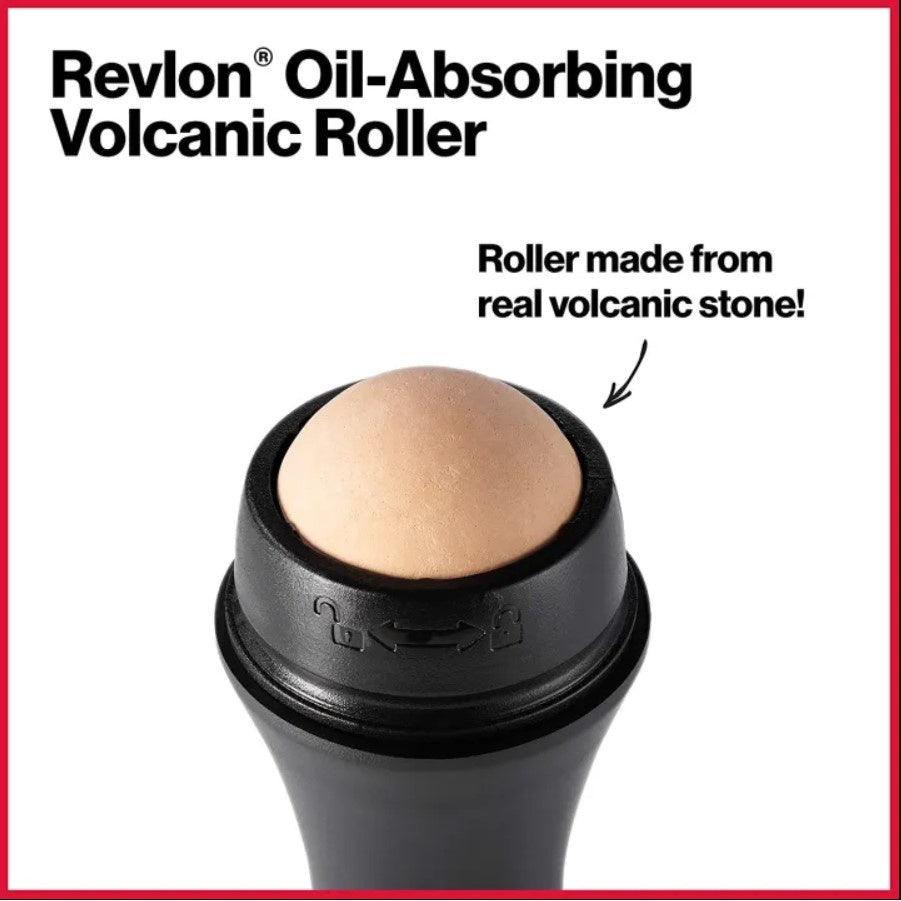 Face Roller by Revlon, Oily Skin Control for Face Makeup, Oil Absorbing, Volcanic Reusable Facial Skincare Tool - Momo Gadgets