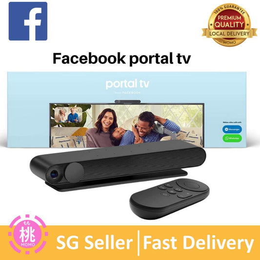 Facebook Portal TV - Smart Video Calling on Your TV with Alexa - Black - Momo Gadgets