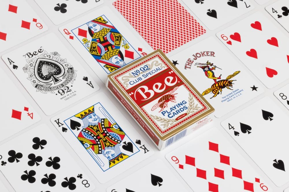 Bee Gold Standard Premium Poker Playing Cards, Standard Index Card Decks