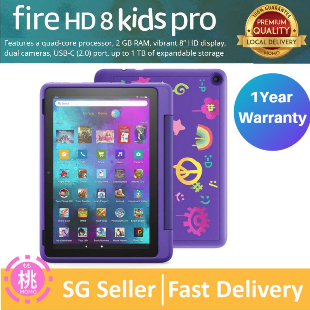 Fire HD 8 / 8 Pro Kids Edition tablet, release 8" HD display, 32 GB, Kid-Proof Case with build-in stand - Momo Gadgets