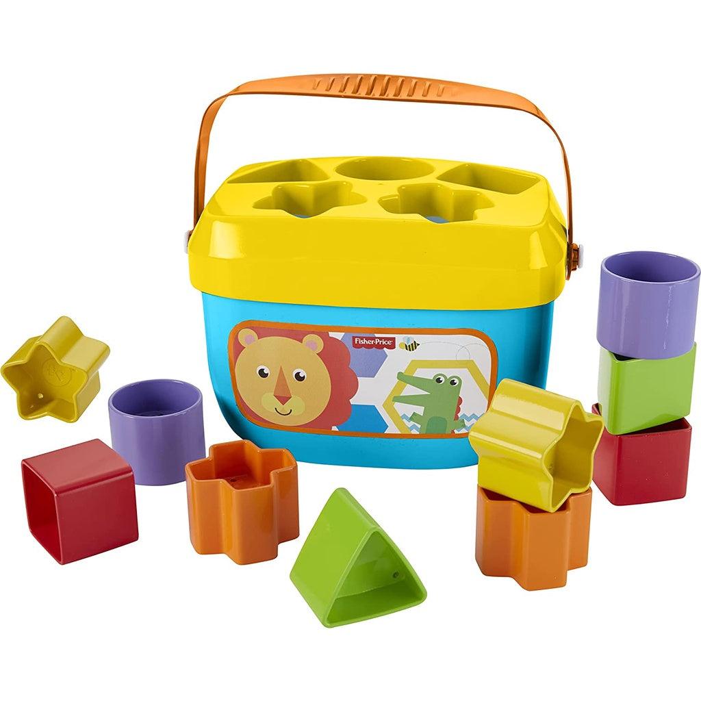 Fisher Price Baby's First Blocks, Set Of 10 Blocks For Classic Stacking And Sorting Play For Infants Ages 6 Months + - Momo Gadgets