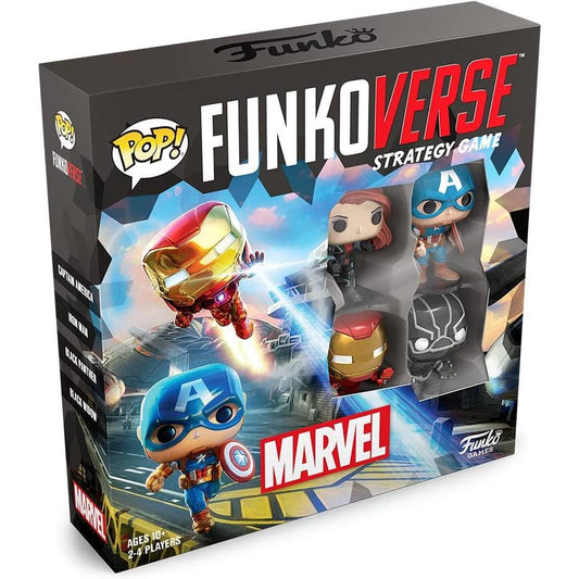 Funkoverse: Marvel 100 4 Pack / 2 pack Marvel 101 Expansion. Iron Man / Thanos / Captain America / Wonder Women - Momo Gadgets