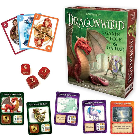 Gamewright Dragonwood A Game of Dice & Daring Board Game Multi-colored - Momo Gadgets