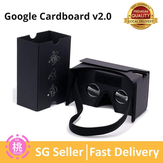 Google Cardboard 2.0 Virtual Reality Headset (Black) - Momo Gadgets