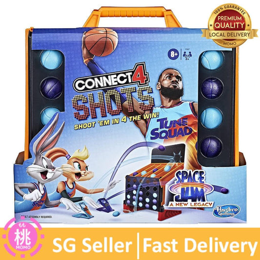 Hasbro Gaming Connect 4 Shots: Space Jam A New Legacy Edition Game, Inspired by The Movie with Lebron James - Momo Gadgets