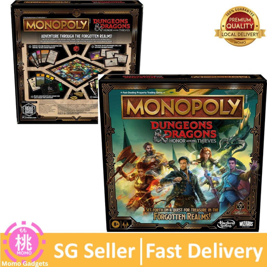 Hasbro Gaming Monopoly Dungeons & Dragons: Honor Among Thieves Game, Inspired by The D&D Movie - Momo Gadgets