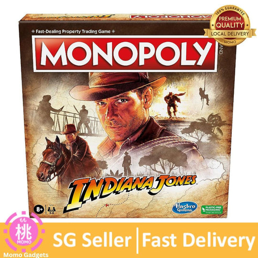 Hasbro Gaming Monopoly Indiana Jones Game, Board Game for 2-6 Players, Ages 8+ - Momo Gadgets