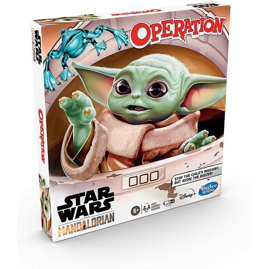 Hasbro Gaming Operation Game: Star Wars The Mandalorian Edition Board Game for Kids - Momo Gadgets