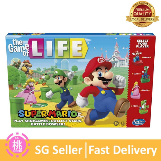 Hasbro Gaming The Game of Life Super Mario Edition Board Game for Kids Ages 8 and Up - Momo Gadgets